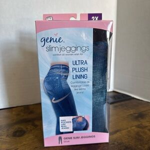 As Seen on TV Ultra Soft Genie Blue Jeggings Womens 2X Brand New